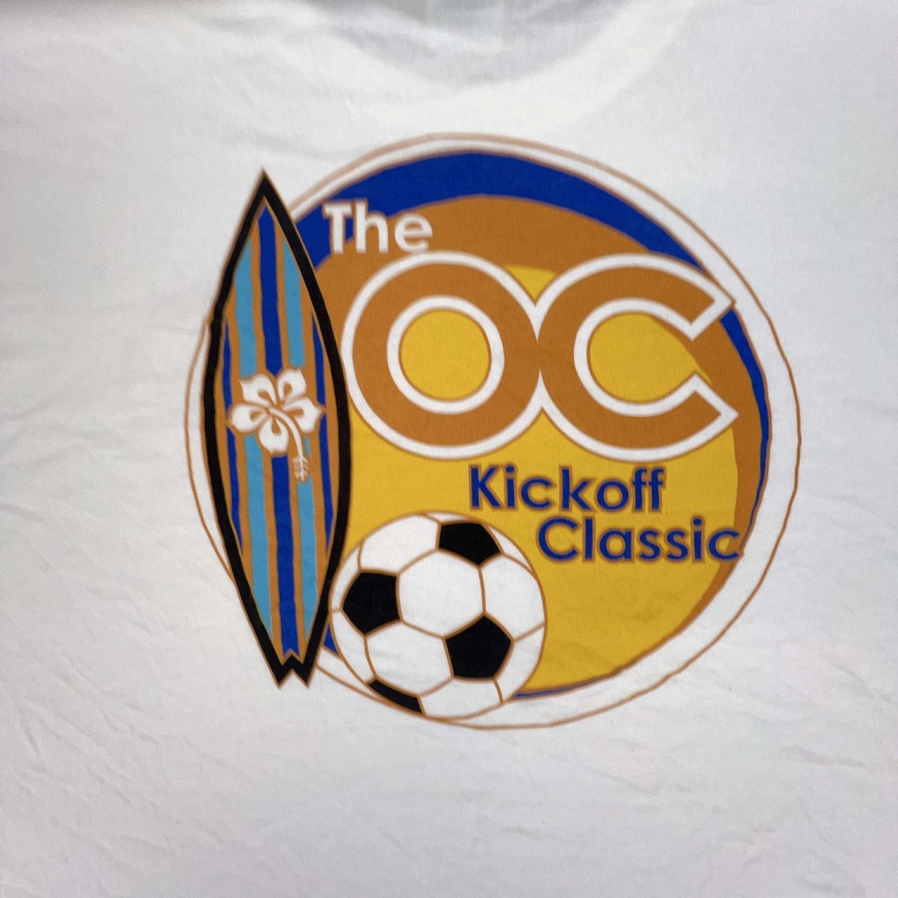 OC Orange County CA Kickoff Classic Soccer Surfboard‎ Graphic T Shirt Gildan L - Picture 4 of 8